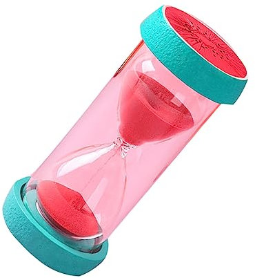 ABOOFAN Kreativer Sanduhr Timer mit Wassermelonen Motiv Umweltfreundlicher Kunststoff Außen Stabiles Glasgehäuse für Spiele und Kinderzeitmessung