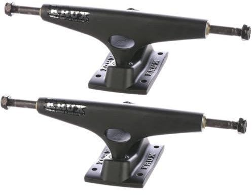 Professionelle Skateboard-Trucks KRUX 5.25 Paar Skateboardwagen für Boards von 8,0 bis 8,375 Zoll (Schwarz, 5,25)