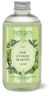 NASOTERAPIA Limetten- und Minzblätter Nachfüllpackung für Duftstäbchen 250 ml