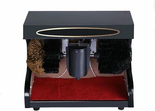 VYUJHNBG Solimicatore di Lucentezza per Scarpe Elettriche con Doppia Spazzola Combinata, Macchina per Lucidare Le Scarpe Elettriche Domestiche, Lucidatore di Scarpe
