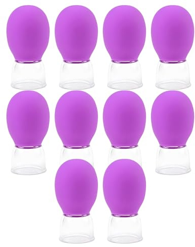 Ksikdeg Facials - Taza de silicona para masaje, con ventosa al vacío, para cuerpo, cara, brazo, hombro