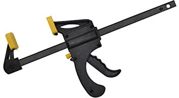 2 pezzi da 6 pollici o 4 pollici, morsetto per barra di lavoro per falegnameria giallo, set di morsetti con impugnatura rigida, sgancio rapido a cricchetto, morsetto per utensili manuali per falegn