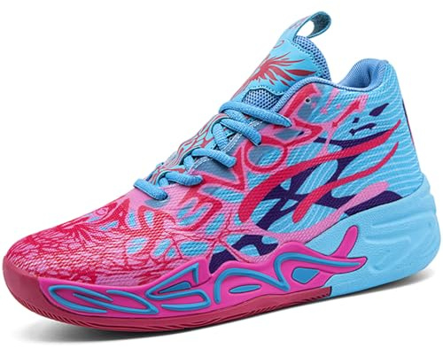 Kmrlofiy Basketskor herr sportskor stötdämpning halkfria höga basketskor män lätta andningsbara sneakers löparskor fritidsskor sneakers