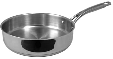 Berndes Daily Edition Proline Schmorpfanne 24 cm – Edelstahlpfanne ohne Beschichtung – für Induktion & alle Herdarten – backofengeeignet & spülmaschinenfest – ohne PFAS/PFOA