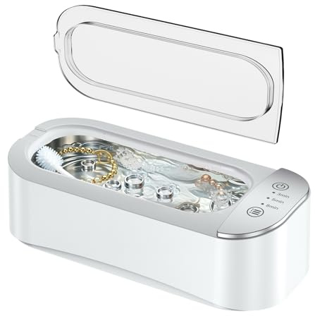 Ultrasonic Cleaner Machine 450ml Ultrasonic Jewellery Cleaner Machine Ultrasonic Glasses Cleaner Jewelry Cleaner Machine Professional Sonic Cleaner