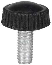 10 Stück M6 schwarze Kunststoff-Rändelschrauben, gerändelter Rundkopf, handfest anziehbare Knöpfe for Schrankmöbel Knopfschraube(40mm)