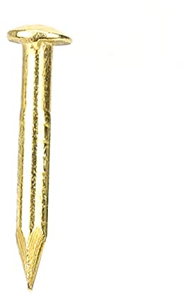 UPALDHOU Robuster Messing-Rundkopfnagel, 100 Stück Möbelscharnier-Hardware-Zubehör, Tolle Verarbeitung für Heimwerker, 4 Stile Verfügbar (10mm lang)