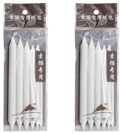 Juego de 3/6 piezas de mezcla de tocón y tortillón, kits de dibujo para estudiantes, principiantes, bocetos, borrar errores fácilmente con lápiz borrador de papel