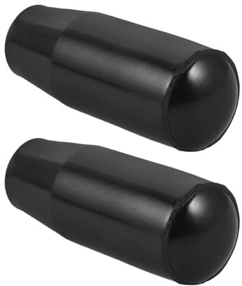 KALLORY 2pcs Fireplace Door Handle Covers Heat Resistant Plastic Sleeve with Easy Installation and Modern Design for Boiler Stove Knob Protector Suitable for Kitchen and Living Room