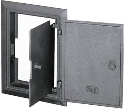 Innbee Porta da cucina in ghisa DKR4 285 × 210 mm stufa in maiolica forno pane forno per pizza numero articolo H1707