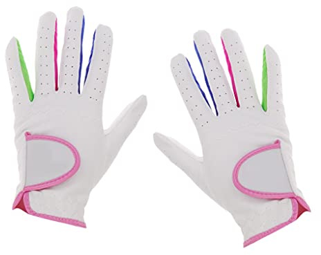 Okiyakusama 1 Par Guantes de Golf para Niños Transpirables Flexibles con Buen Agarre Diseño Elástico Fibra Ligera Adecuados para Niños Jóvenes Deporte Diario, #15