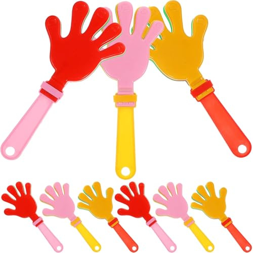10 Uds. De badajos de porristas, ruidosos, divertidos aplausos, accesorios colores para Fiestas Carnaval