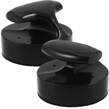 Toddmomy 2 Pezzi Strumento per Stampa Blocchi in Plastica Impugnatura Ergonomica e Superficie Liscia Nero per Linoleografia e Scrapbooking