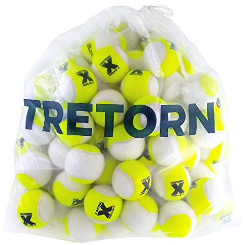 TRETORN Micro-X (2-Tone) Pressureless Tennis Balls (Bag of 72 Balls)