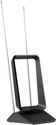 One for All Passive TV Indoor Antenna - Digital TV in HD - 0 to 5 km Range - Black - SV9405
