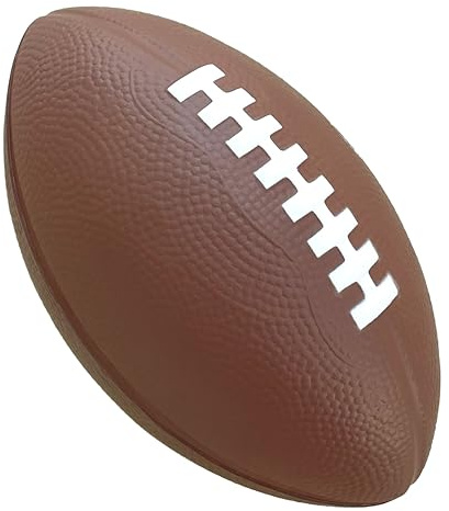 Blu Jay Foam Football - 7 Easy Grip Small Footballs for Kids - Youth Size Quality Soft Foam Toddler Ball (Brown)