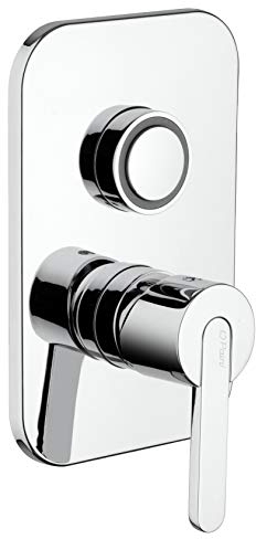Paini - Gaia 691 Rubinetto Miscelatore Bagno Monocomando per Doccia da Incasso con Deviatore, finiture Cromate e brillanti, Design accattivante, interamente prodotto e lavorato in Italia