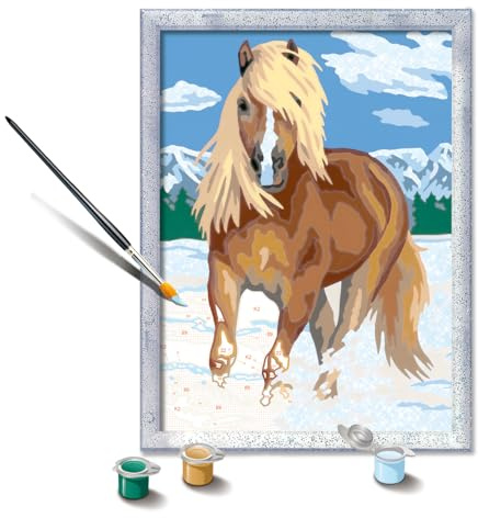 Ravensburger CreArt The Royal Horse Paint by Numbers Kit - Ideal for Kids & Beginners | Complete Set | DIY Home Art Project | Great Gift for Ages 9 and Up