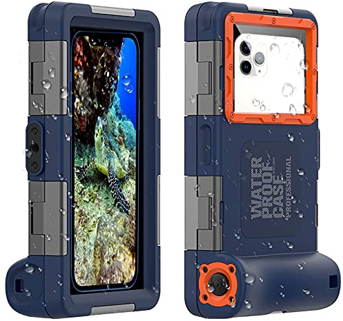 ShellBox wasserdichte Handyhülle Unterwasser Wasserfeste Handy Wasserschutzhülle Handytasche Wasserdicht Schwimmen Baden für iPhone Samsung