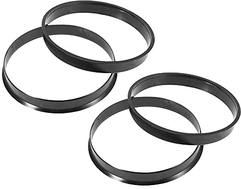 X AUTOHAUX 4pcs Plastique Bague de Centrage 72.56mm a 74.1mm Voiture Moyeu Anneaux Alésage Centre Entretoise
