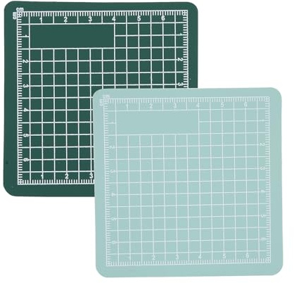 Cyrank Mini-Schneidematte, Selbstheilende Nähmatte, 2er-Pack Mini-Schneidebrett, Mini Selbstheilende Schneidematte, rutschfeste Stoffunterlage, kleine Nähunterlage für Scrapbooking, Quilten