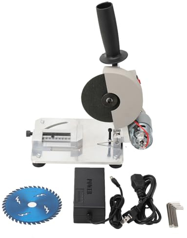 Cozyel 4 Zoll Holz Metalltrennsäge 0-45° Tragbar Mini Tischkreissäge Manuell Trennsäge Metalltrennschleifer Metallsäge Eisensäge 220V Tragbar Holz Metall Kappsäge Gehrungssäge Für Kunststoff Metal