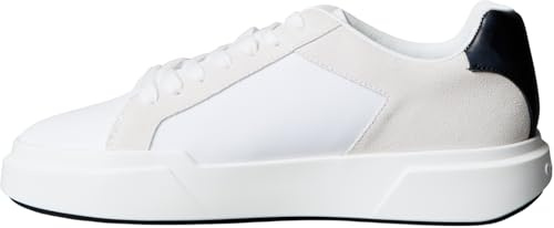 Calvin Klein Uomo Sneakers con Suola Preformata Chunky Laceup Suola Spessa, Bianco (Bright White/Black), 45