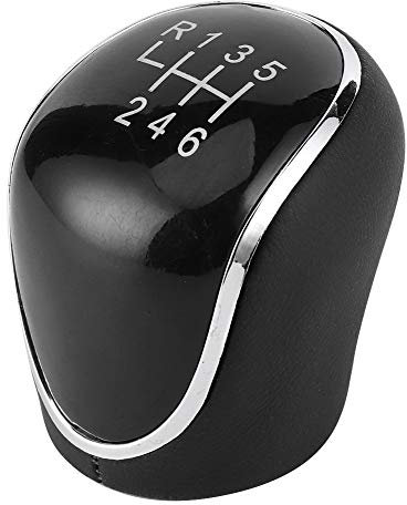 Miosugo Pomello del cambio a 6 marce, colore nero, per Ford Kuga I/II, C-MAX I/II, Focus Mk2/Mk3, Galaxy II/III, Grand C-MAX