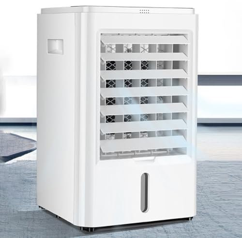 Cplsntaeam 4L Aire Acondicionado Portatil con Mando, 4 en 1 Aire Acondicionado, 3 Velocidades, 3 Modos, Temporizador de 1/2/4H, Enfriador de Aire Portátil Interior,12V