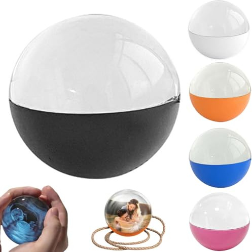 3D Ultrasound Crystal Ball Digital Photo Album,Personalized Ultrasound Video Lamp Balls,Crystal Ball Digital Video Display,Customizable Gift with Electronic Screen-Great for Christmas Birthday Gifts