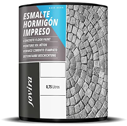 JOVIRA PINTURAS Resina-Esmalte Hormigón Impreso. Resina renovadora para pavimentos de hormigón. (750 Mililitros, Antracita) I-3