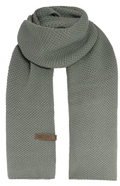 KNIT FACTORY - Jazz Schal - Strickschal für Damen und Herren - Bequemer Schal mit Wolle - Hochwertige Qualität - Urban Green