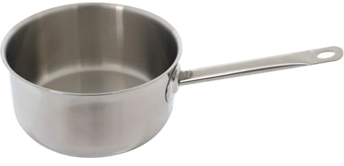 Casserole gastro en acier inoxydable - Diamètre : 20 cm - 2,5 l - Passe au four à induction