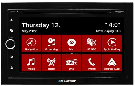 Blaupunkt Vienna 700 DAB, 2-DIN Car-Multimedia, 6,75 Zoll Touchscreen, Wireless CarPlay + Android Auto, DAB+, Navigation vorbereitet (Software separat), Bluetooth, CD/DVD, 2xUSB, Rückfahrkamera, 180W