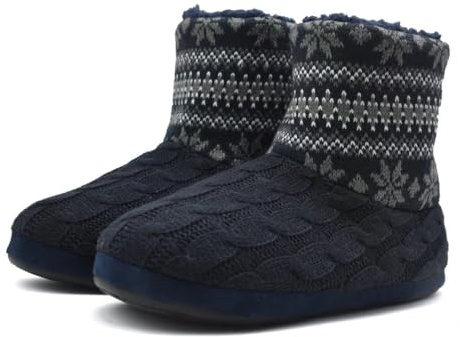 KuaiLu Pantofole Stivaletto Uomo Invernali Chiuse Babbucce Memory Foam Alte Pantofole Stivali Inter Casa Comode Calde Pelose Ciabatte Stivaletti Peluche Lana Cotta Slippers Antiscivolo Grigio 43