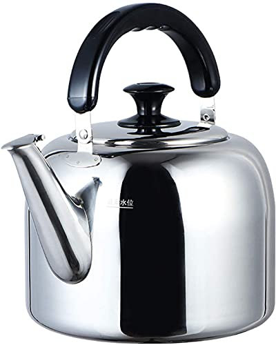 MYVVKIA Whistling Tea Kettle Teapot Whistling Teapot Stainless Steel Teapot for Stove Top with Heat-Resistant Handle Large Capacity