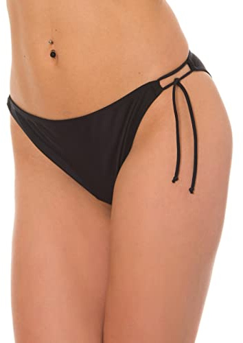 Aquarti Braguitas de Bikini de Mujer Atados, Negro, 40
