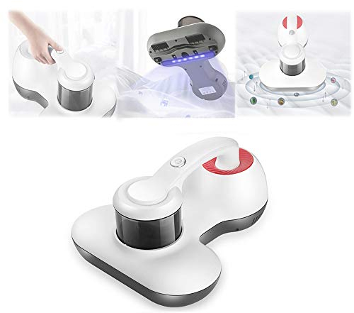 LJJ Aspirador de Mano para Cama, Lampara UV Anti Bacterias, Destruye hasta el 99,9% de Todos los ácaros, Ideal para Alérgicos