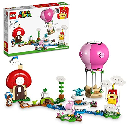LEGO 71419 Super Mario Peach's Garden Balloon Ride Expansion Set 2023 New 7+ 453 Pieces With Pink Yoshi and Blue Toad