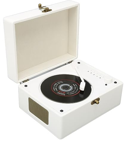 CD-spelare med AUX USB-hörlursuttag CD-skivspelare för Home Kids Vuxna (Vit)