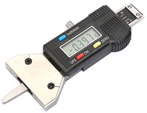 Artillery LCD Digital 0-25mm Digital Depth Gauge, Digital Readout Welding Gage Weld Test, Checks Weld Height Fillet Thickness Bevel Angle for Car Motorcycle Tire Detection