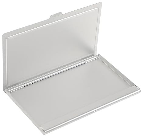 SHINEOFI 2st Thermotransfer-visitenkartenbox Aus Aluminium Visitenkarten Aus Metall Sublimationskartenhalter Aufbewahrungsbox Für Sublimationskarten Leer Aufbewahrungskiste