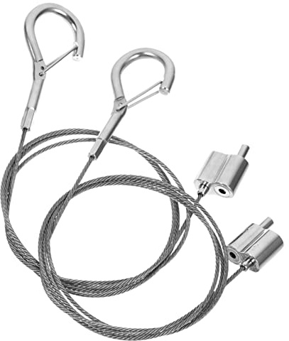 ASAKKURA 2pcs Stainless Steel Picture Hanging Wires Ratchet Rope Hangers for Cable Rail