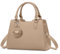 IGOLUMON Handtasche Damen Mittelgroß Tasche Leder Henkeltasche Damen-Henkeltaschen Tote Bag Handtaschen Taschen Schultertaschen Umhängetasche Schultertasche Damenhandtaschen Khaki