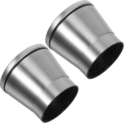 TOYANDONA Tappi per Macinapepe e Macinasale in Acciaio Inox, Coperture per Mulini Manuali da Cucina, Ricambi per Macinacaffè e Macinaspezie, Set 2 Pezzi per Uso Domestico e Picnic
