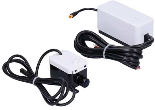 Aumotop Mini Pompe à Condensats Divisée, Dispositif D'élimination Silencieux, Pompe de Vidange Automatique pour Climatisation, Déshumidificateurs, Machines à Glaçons, Plastique Technique