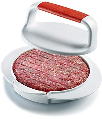 QELEG Non Stick Burger Press, Hamburger Maker Mold, BBQ Patty Juicy Regular Beef Maker Round