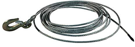 Câble en acier avec crochet Ø 6 mm 8,5 m.