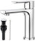ubeegol Mitigeur Monocommandé de Lavabo - Robinet de Salle de Bain Haute Pression en Acier Inoxydable avec Vidage, Chromé Poli