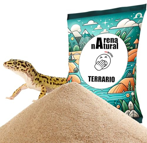 tobored Arena Natural para Terrario. 10 kg de Arena 100% Natural Arena de Playa para su Terrario. Su granulometría es de 0,1-0,8 MM.